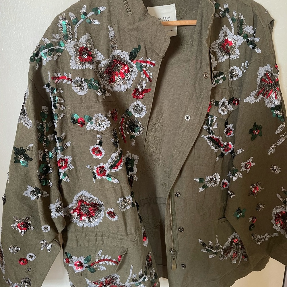 Vintage zara sequin jacket